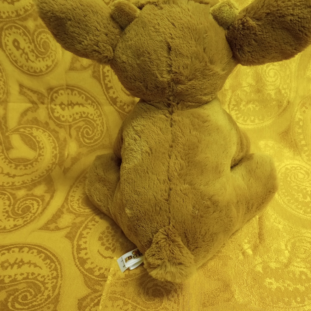 NWOT 2021 Super Soft Baby Plush Toy Brown Sitting Deer 10" - Picture 7 of 8